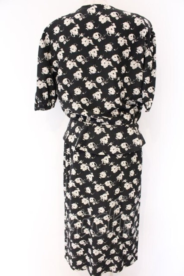 画像3: INGEBORG / ハンドドローフラワーセットアプ  クロ O-26-04-07-019-LO-OP-IG-OS (3)