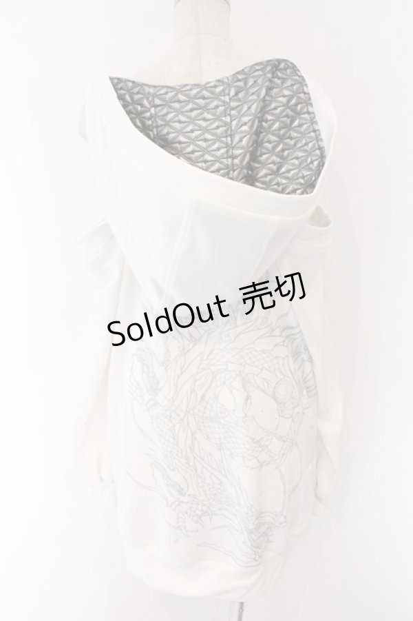 画像3: Qutie Frash / 2店舗限定オフショルパーカー  ホワイト O-26-04-07-022-QU-TO-OW-OS (3)