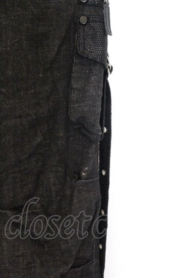 画像2: Qutie Frash / デニムスキニーパンツ L ブラック O-26-04-07-029-QU-PA-OW-OS (2)