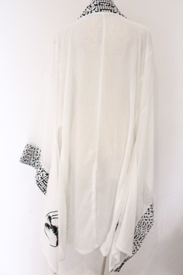 画像3: Qutie Frash / 着物ロングカーデ  ホワイト O-26-04-07-032-QU-TO-OW-OS (3)