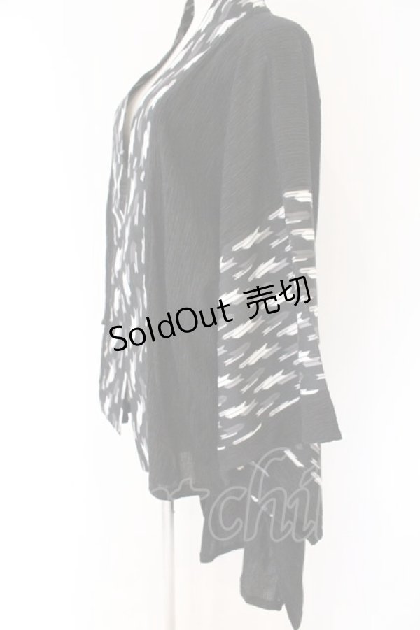 画像2: Qutie Frash / 法被カーディガン  ブラック O-26-04-07-033-QU-TO-OW-OS (2)