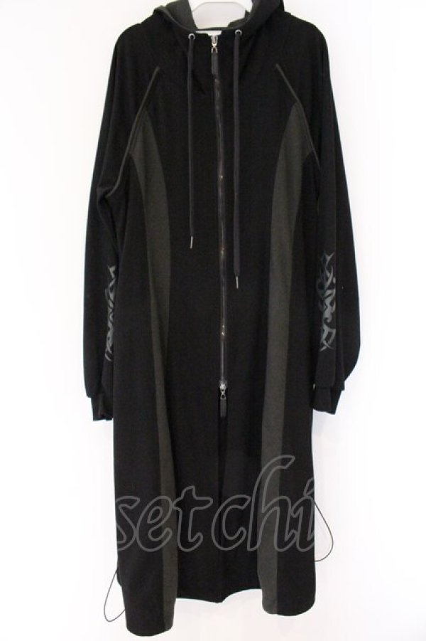 画像1: Qutie Frash / ロングZIPパーカー  ブラック O-26-04-07-034-QU-TO-OW-OS (1)