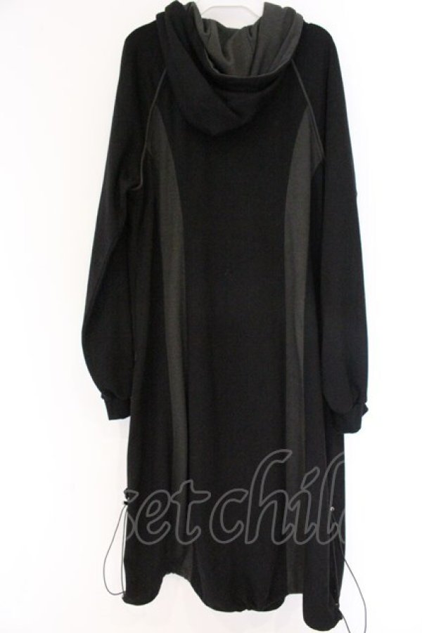 画像3: Qutie Frash / ロングZIPパーカー  ブラック O-26-04-07-034-QU-TO-OW-OS (3)