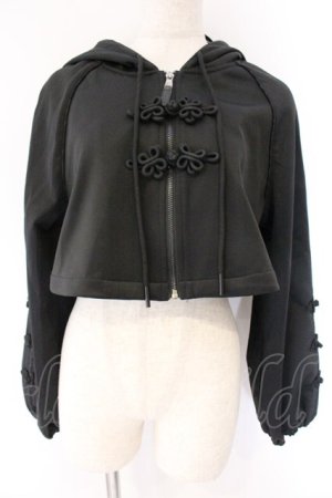 画像: Qutie Frash / 2025プレミアムセット【黒豹】ショートパーカー  ブラック O-26-04-07-035-QU-TO-OW-OS