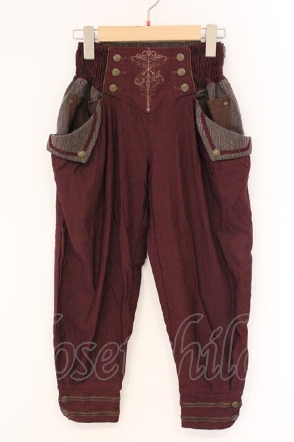 画像1: Ozz oneste / Phantom Thief パンツ  ワインレッド O-26-04-09-033-OO-PA-IG-OS (1)