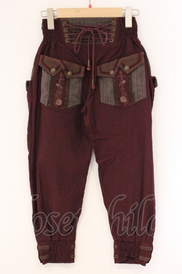 画像4: Ozz oneste / Phantom Thief パンツ  ワインレッド O-26-04-09-033-OO-PA-IG-OS (4)