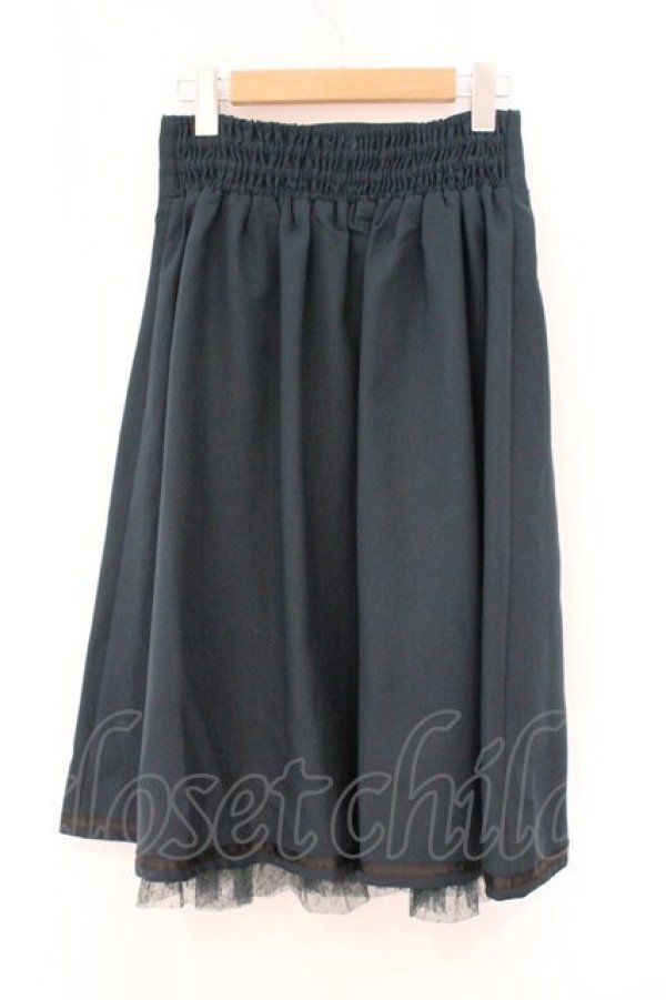 画像3: axes femme POETIQUE / レースアッププリーツ切替スカート M グリーン O-26-04-09-048-AX-SK-OW-OS (3)