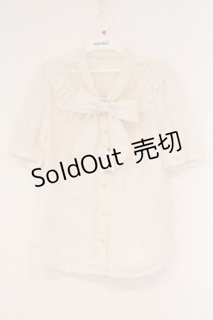 画像: axes femme / ボータイブラウス M キナリ O-26-04-09-053-AX-BL-OW-OS