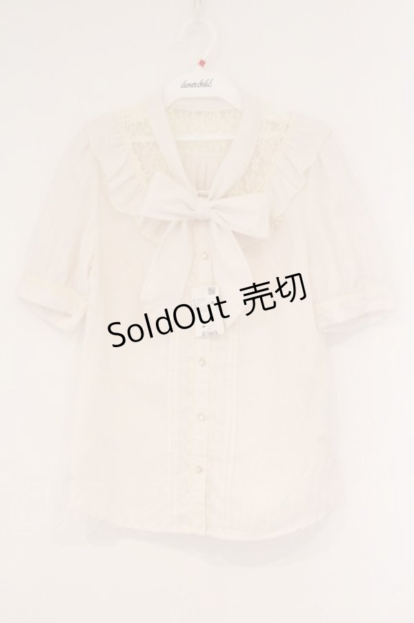 画像1: axes femme / ボータイブラウス M キナリ O-26-04-09-053-AX-BL-OW-OS (1)