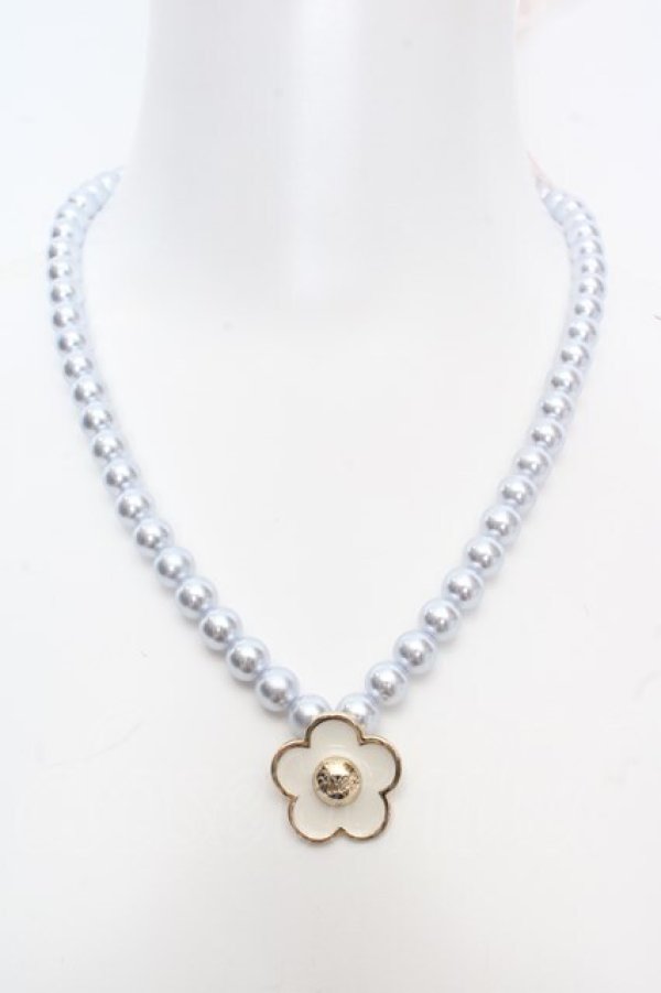画像2: MILK / フラワーパールネックレス   O-26-04-09-1036-ML-AC-IG-OS (2)