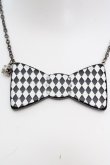画像1: MILK / リボンネックレス  クロ×シロ O-26-04-09-1037-ML-AC-IG-OS (1)