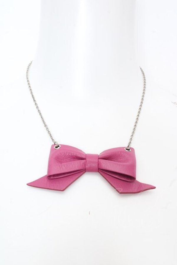 画像2: MILK / レザーリボンネックレス   O-26-04-09-1039-ML-AC-IG-OS (2)