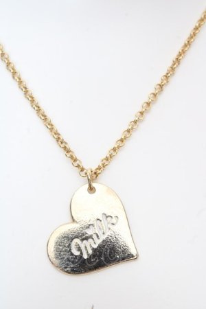 画像: MILK / ハートロゴネックレス  ゴールド O-26-04-09-1041-ML-AC-IG-OS