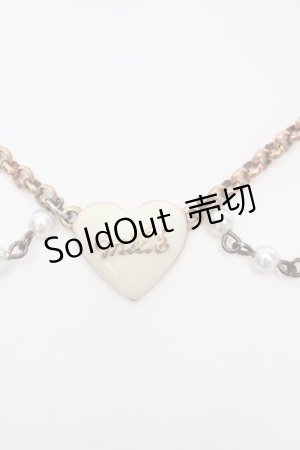 画像: MILK / パールハートリボンネックレス   O-26-04-09-1043-ML-ZA-IG-OS