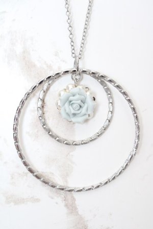 画像: axes femme / リングローズネックレス  シルバー O-26-04-09-1046-AX-AC-IG-OS