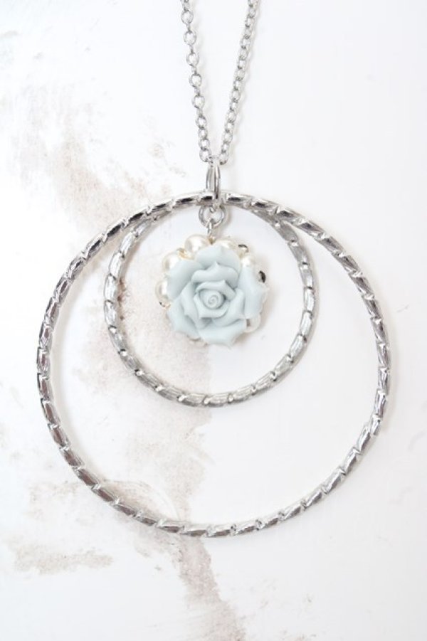 画像1: axes femme / リングローズネックレス  シルバー O-26-04-09-1046-AX-AC-IG-OS (1)