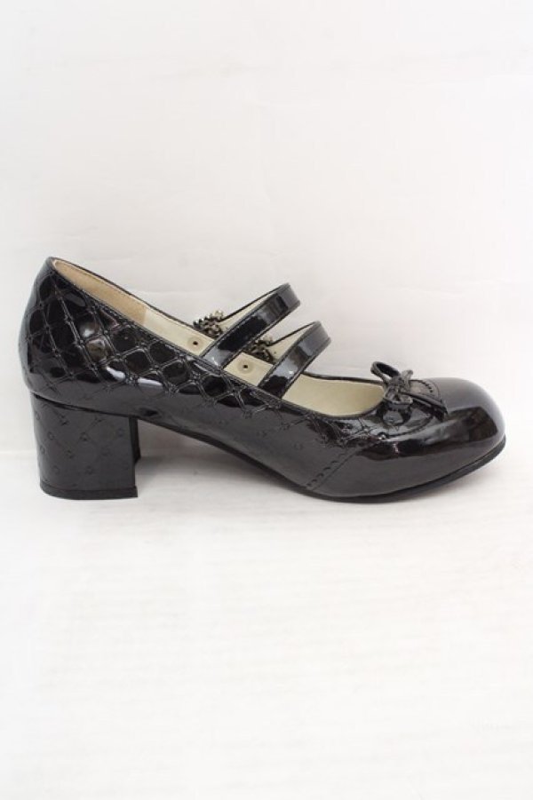 画像5: CHEESE / エナメルパンプス 38 クロ O-26-04-09-1054-LO-SH-IG-OS (5)