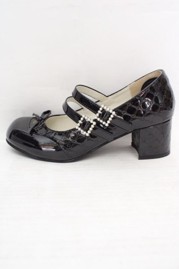 画像6: CHEESE / エナメルパンプス 38 クロ O-26-04-09-1054-LO-SH-IG-OS (6)