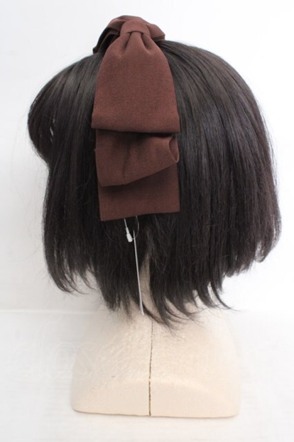 画像3: axes femme kawaii / 斜めリボンカチューシャ  ブラウン O-26-04-09-1005-AX-AC-IG-OS (3)