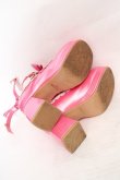 画像4: Chalmiere / ダブルリボンスカラップパンプス S 濃ピンク O-26-04-09-1058-0-SH-OW-OS (4)