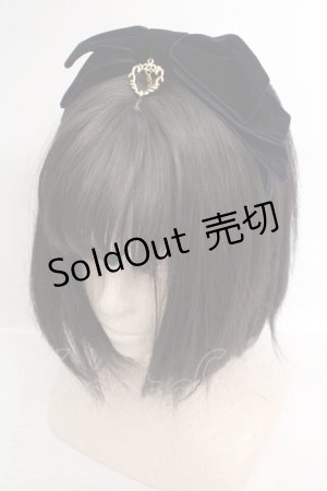 画像: BABY,THE STARS SHINE BRIGHT / ベルベットリボンカチューシャ  ネイビー O-26-04-09-1007-BA-AC-IG-OS