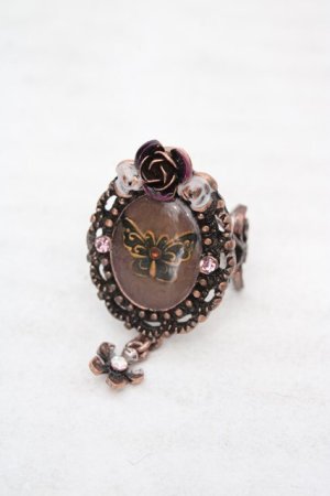 画像: axes femme / ローズカメオリング  ピンクゴールド O-26-04-09-1065-AX-AC-IG-OS