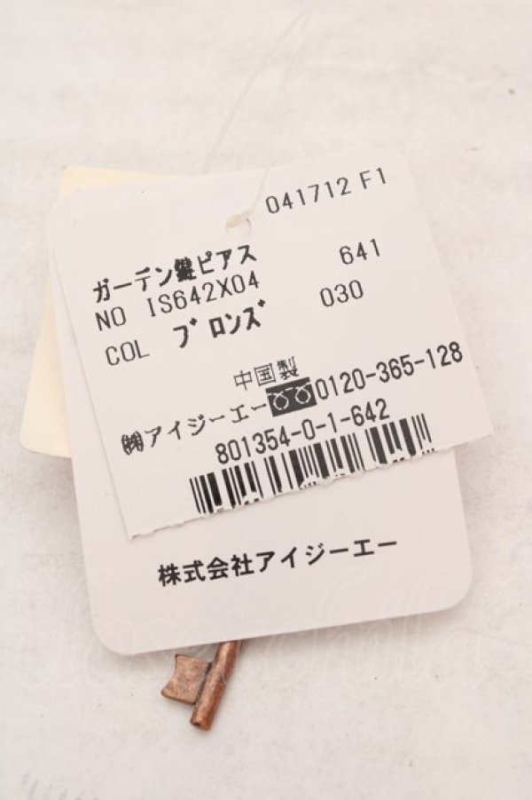 画像2: axes femme / ガーデン鍵ピアス  ピンクゴールド O-26-04-09-1079-AX-AC-IG-OS (2)
