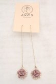 画像1: axes femme / ローズアメリカンピアス  シロ×ピンク×ゴールド O-26-04-09-1080-AX-AC-IG-OS (1)