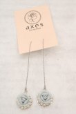 画像1: axes femme / ローズアメリカンピアス  シロ×サックス O-26-04-09-1081-AX-AC-IG-OS (1)
