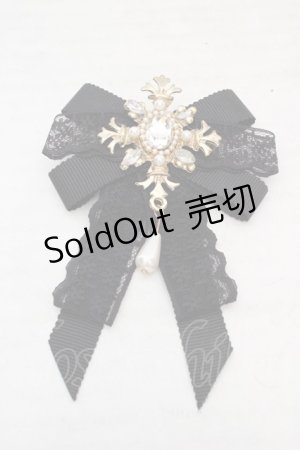 画像: axes femme / ビジューブローチ  ゴールド×クロ O-26-04-09-1091-AX-CO-IG-OS