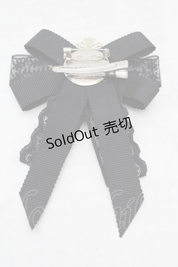 画像2: axes femme / ビジューブローチ  ゴールド×クロ O-26-04-09-1091-AX-CO-IG-OS (2)