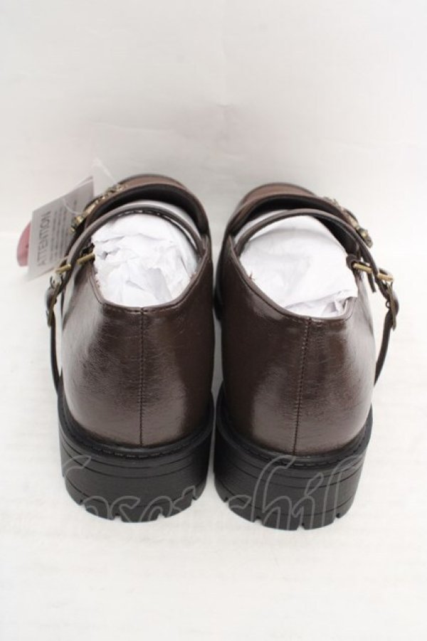 画像3: m petit by misako / AMハイショクローファー M ブラウン O-26-04-09-1101-LO-SH-OW-OS (3)