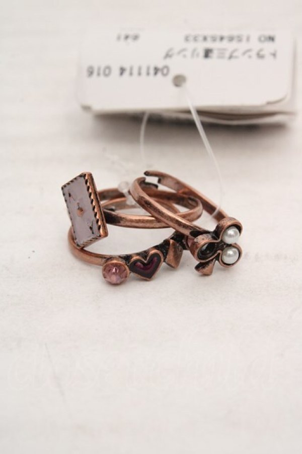 画像1: axes femme / トランプ三連リング  ブロンズ O-26-04-09-1105-AX-AC-OW-OS (1)