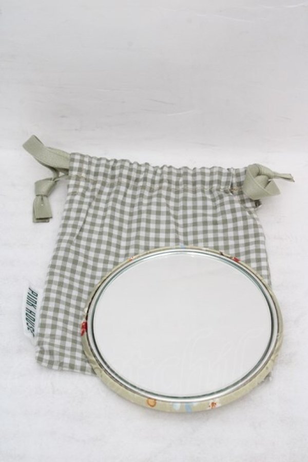 画像2: PINK HOUSE / 巾着入り丸型ミラー  グリーン O-26-04-09-1109-LO-ZA-IG-OS (2)