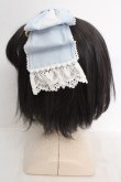 画像3: Angelic Pretty / Heartヒロインリボンヘッドドレス(無地)  サックス O-26-04-09-1010-AP-AC-OW-OS (3)