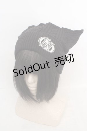 画像: Candy Stripper / CND DEVIL EAR ビーニー  クロ O-26-04-09-1117-PU-AC-IG-OS