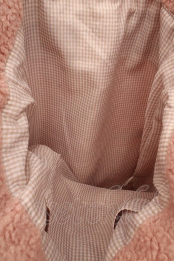 画像3: Maison de FLEUR / ボアダブルリボントートバッグ  ピンク O-26-04-09-1125-LO-BG-IG-OS (3)