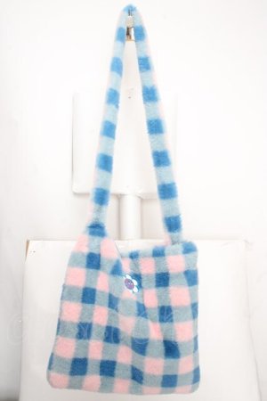 画像: Candy Stripper / MY SUNNY CANDY FURバッグ  ブルー O-26-04-09-1130-PU-BG-IG-OS