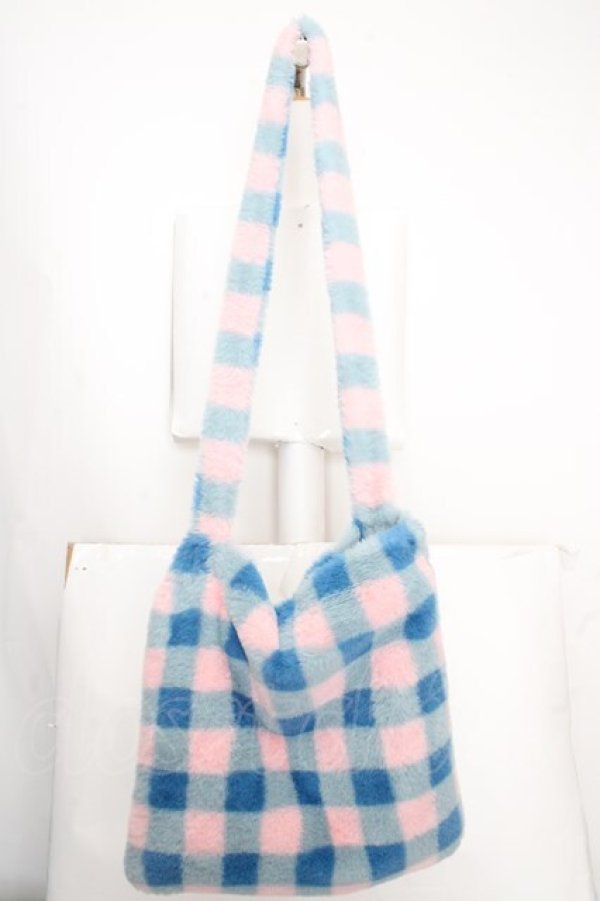 画像2: Candy Stripper / MY SUNNY CANDY FURバッグ  ブルー O-26-04-09-1130-PU-BG-IG-OS (2)