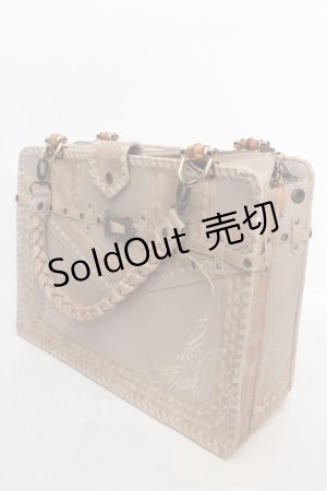 画像: OZZ ANGELO / レザー型押しバッグ  ベージュ O-26-04-09-1131-OO-BG-IG-OS