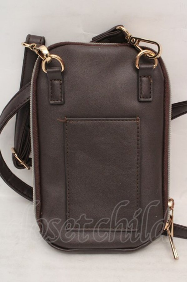 画像2: Amavel / リボン付きスマホショルダーバッグ  ブラウン O-26-04-09-1132-CA-BG-YM-OS (2)