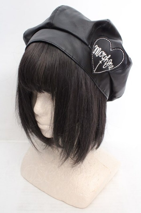 画像1: MORPH8NE / レザーベレー  ブラック O-26-04-09-1015-PU-AC-OW-OS (1)