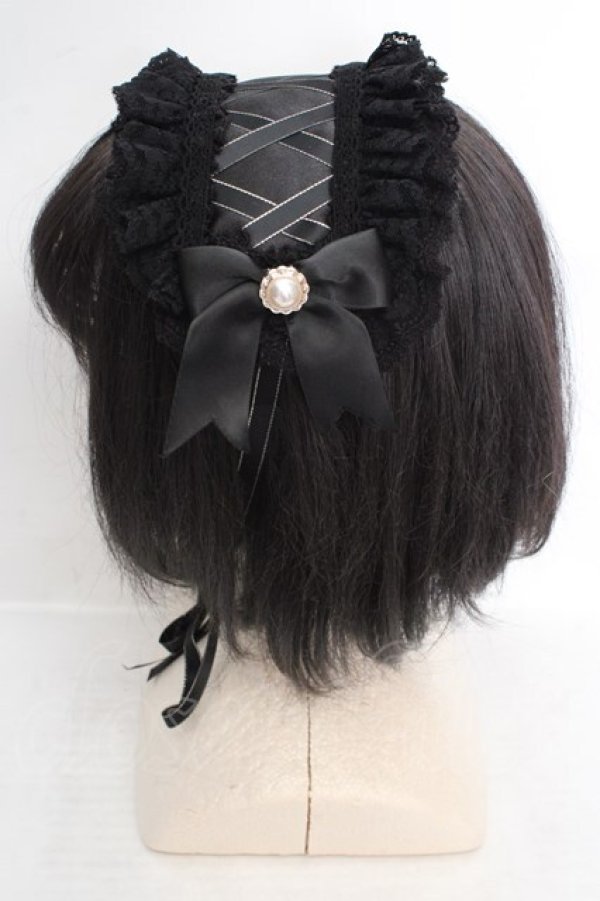 画像2: LOLITA他 / ヘッドドレス  クロ O-26-04-09-1002-LO-AC-IG-OS (2)