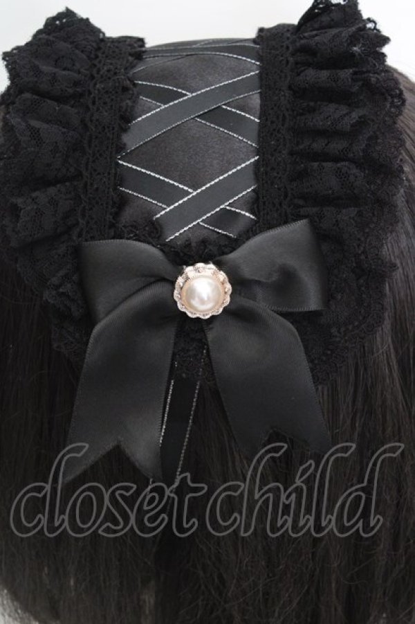 画像3: LOLITA他 / ヘッドドレス  クロ O-26-04-09-1002-LO-AC-IG-OS (3)