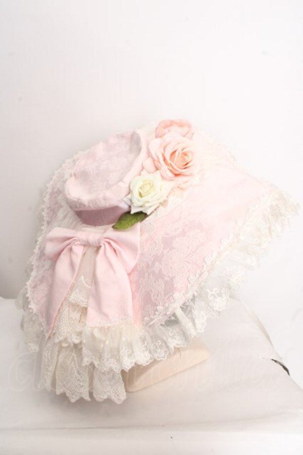 画像2: Sunny Tree / コサージュレーシーハット  ピンク O-26-04-09-1026-LO-AC-OW-OS (2)