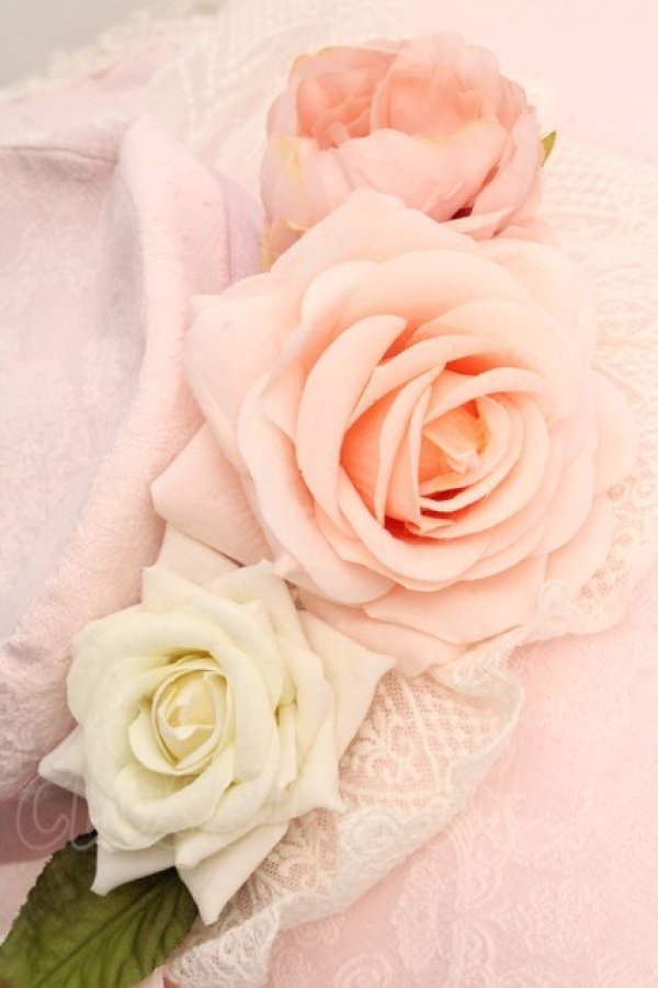 画像3: Sunny Tree / コサージュレーシーハット  ピンク O-26-04-09-1026-LO-AC-OW-OS (3)