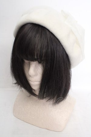 画像: m petit by misako / AM*NIリボンベレー  アイボリー O-26-04-09-1027-LO-AC-OW-OS