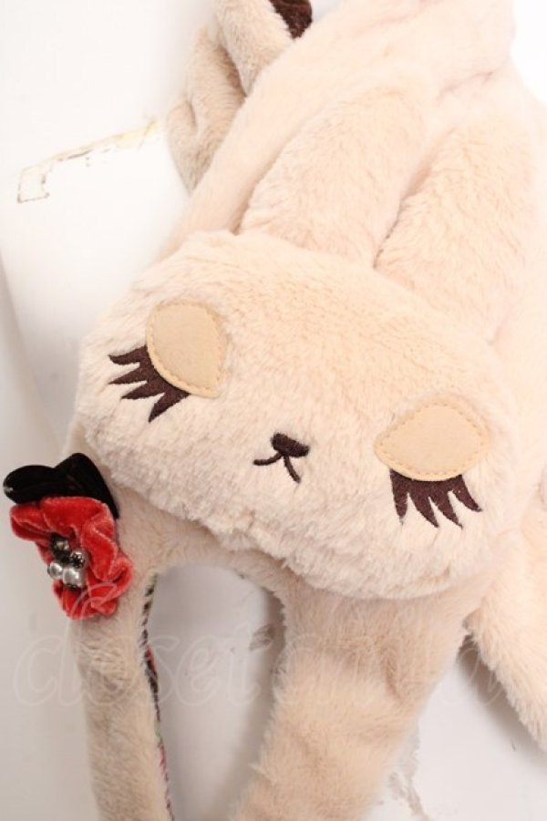 画像2: axes femme / うさぎマフラー  アイボリー O-26-04-09-1029-AX-ZA-IG-OS (2)