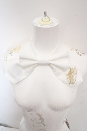 画像: ALICE and the PIRATES / 堕天使プリントリボンタイ  ホワイト O-26-04-09-1030-PA-ZA-IG-OS