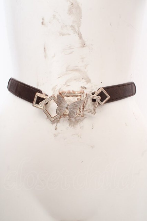 画像2: axes femme / 額縁×蝶ベルト  ブラウン O-26-04-09-1032-AX-ZA-IG-OS (2)